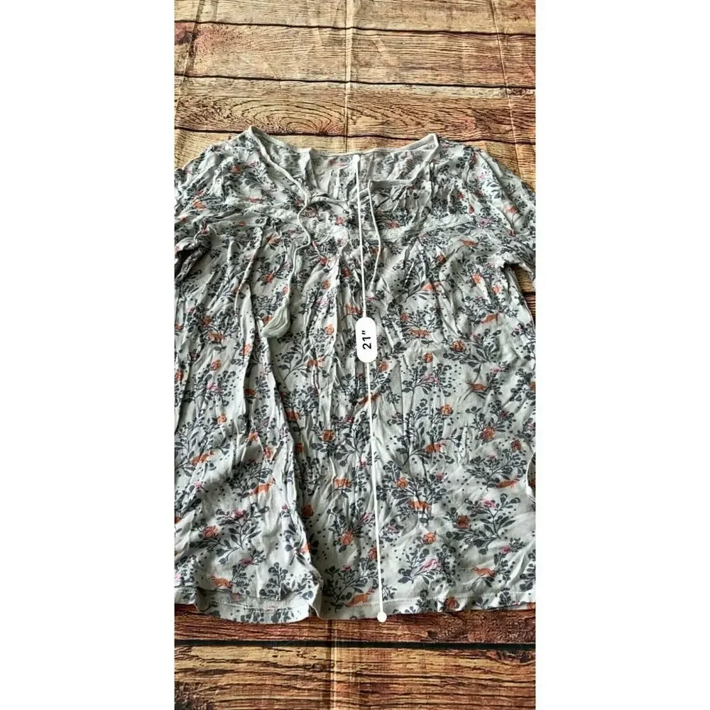 Justice Girls Shirt Blouse Tassels 16